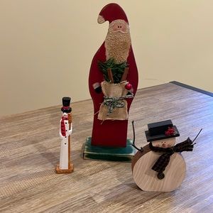 Santa & Snowmen  Christmas Decorations